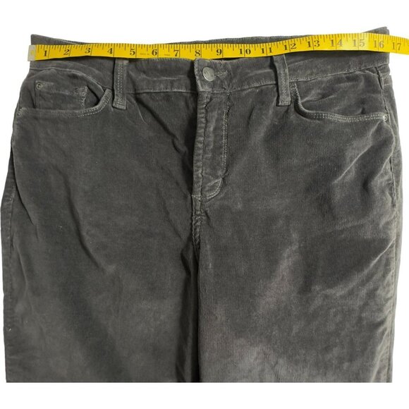 NYDJ Gray Straight Leg Lift Tuck Technology Corduroy Jeans (12) - Picture 9 of 14